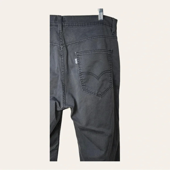0385. Men’s LEVI’S‎ STRAUSS & CO. CHINO DENIM JEANS DARK GARY IN COLOR ZIPPER - Picture 8 of 9